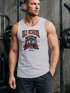 Herren Tank-Top Print Tiger Rosen Old School Retro Vintage Muskelshirt Neverless®preview