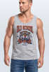 Herren Tank-Top Print Tiger Rosen Old School Retro Vintage Muskelshirt Neverless®preview