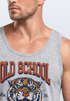 Herren Tank-Top Print Tiger Rosen Old School Retro Vintage Muskelshirt Neverless®preview