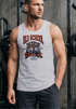 Herren Tank-Top Print Tiger Rosen Old School Retro Vintage Muskelshirt Neverless®preview
