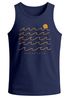 Herren Tank-Top Print Wellen Meer Sonne Sommer Design Printshirt mit Aufdruck Fashion Muskelshirt Neverless®preview