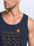 Herren Tank-Top Print Wellen Meer Sonne Sommer Design Printshirt mit Aufdruck Fashion Muskelshirt Neverless®preview