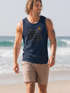 Herren Tank-Top Print Wellen Meer Sonne Sommer Design Printshirt mit Aufdruck Fashion Muskelshirt Neverless®preview