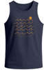 Herren Tank-Top Print Wellen Meer Sonne Sommer Design Printshirt mit Aufdruck Fashion Muskelshirt Neverless®preview