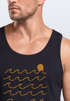 Herren Tank-Top Print Wellen Meer Sonne Sommer Design Printshirt mit Aufdruck Fashion Muskelshirt Neverless®preview