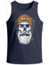 Herren Tank-Top Printshirt Moin Skull Windrose Kompass Totenkopf Frontprint Muskelshirt Neverless®preview