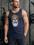 Herren Tank-Top Printshirt Moin Skull Windrose Kompass Totenkopf Frontprint Muskelshirt Neverless®preview