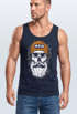 Herren Tank-Top Printshirt Moin Skull Windrose Kompass Totenkopf Frontprint Muskelshirt Neverless®preview