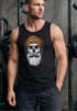 Herren Tank-Top Printshirt Moin Skull Windrose Kompass Totenkopf Frontprint Muskelshirt Neverless®preview