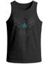 Herren Tank-Top Rabe Munin Raven Odin Valhalla Wikinger Nordmänner Mythologie Runen Muscle Shirt Neverless®preview