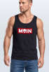 Herren Tank-Top Schriftzug Moin Skull Totenkopf Aufdruck Print Parodie Muskelshirt Neverless®preview
