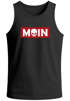 Herren Tank-Top Schriftzug Moin Skull Totenkopf Aufdruck Print Parodie Muskelshirt Neverless®preview