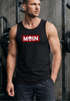 Herren Tank-Top Schriftzug Moin Skull Totenkopf Aufdruck Print Parodie Muskelshirt Neverless®preview