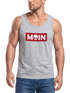 Herren Tank-Top Schriftzug Moin Skull Totenkopf Aufdruck Print Parodie Muskelshirt Neverless®preview