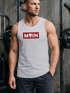Herren Tank-Top Schriftzug Moin Skull Totenkopf Aufdruck Print Parodie Muskelshirt Neverless®preview