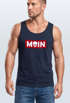 Herren Tank-Top Schriftzug Moin Skull Totenkopf Aufdruck Print Parodie Muskelshirt Neverless®preview
