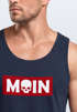 Herren Tank-Top Schriftzug Moin Skull Totenkopf Aufdruck Print Parodie Muskelshirt Neverless®preview