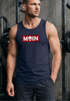 Herren Tank-Top Schriftzug Moin Skull Totenkopf Aufdruck Print Parodie Muskelshirt Neverless®preview