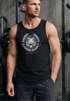 Herren Tank-Top Schriftzug Oldschool Print Tiger Bedruck Muskelshirt Muscle Shirt Neverless®preview