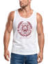 Herren Tank-Top Schriftzug Oldschool Print Tiger Bedruck Muskelshirt Muscle Shirt Neverless®preview