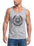 Herren Tank-Top Schriftzug Oldschool Print Tiger Bedruck Muskelshirt Muscle Shirt Neverless®preview