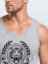 Herren Tank-Top Schriftzug Oldschool Print Tiger Bedruck Muskelshirt Muscle Shirt Neverless®preview
