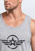 Herren Tank-Top Shirt Airforce Symbol Stern Army Military Aufdruck Emblem Muskelshirt Muscle Shirt Neverless®preview