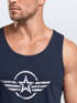 Herren Tank-Top Shirt Airforce Symbol Stern Army Military Aufdruck Emblem Muskelshirt Muscle Shirt Neverless®preview