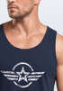 Herren Tank-Top Shirt Airforce Symbol Stern Army Military Aufdruck Emblem Muskelshirt Muscle Shirt Neverless®preview