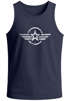 Herren Tank-Top Shirt Airforce Symbol Stern Army Military Aufdruck Emblem Muskelshirt Muscle Shirt Neverless®preview