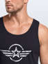 Herren Tank-Top Shirt Airforce Symbol Stern Army Military Aufdruck Emblem Muskelshirt Muscle Shirt Neverless®preview