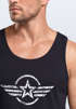 Herren Tank-Top Shirt Airforce Symbol Stern Army Military Aufdruck Emblem Muskelshirt Muscle Shirt Neverless®preview