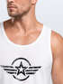 Herren Tank-Top Shirt Airforce Symbol Stern Army Military Aufdruck Emblem Muskelshirt Muscle Shirt Neverless®preview