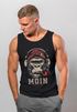 Herren Tank-Top Shirt Moin Schriftzug Gorilla Musik Aufdruck Brustprint Printshirt Sommer Muskelshirt Neverless®preview