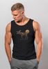 Herren Tank-Top Shirt Printshirt mit Aufdruck Polygon Elch Outdoor Motive Wandern Natur Wald Muskelshirt Neverless®preview