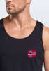 Herren Tank-Top Skandinavisches Design Flagge Norwegen Fan Shirt für Sport Alltag Reise Muskelshirt Neverless®preview