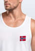 Herren Tank-Top Skandinavisches Design Flagge Norwegen Fan Shirt für Sport Alltag Reise Muskelshirt Neverless®preview