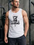 Herren Tank-Top Skull Captain Legend Totenkopf Bart Kapitän Neverless®preview