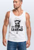Herren Tank-Top Skull Captain Legend Totenkopf Bart Kapitän Neverless®preview
