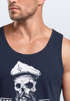 Herren Tank-Top Skull Captain Legend Totenkopf Bart Kapitän Neverless®preview