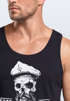 Herren Tank-Top Skull Captain Legend Totenkopf Bart Kapitän Neverless®preview