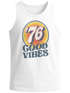 Herren Tank-Top Sommer Good Vibes 70er Jahre Retro Print Hippie Style Muskelshirt Muscle Shirt Neverless®preview