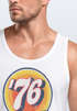 Herren Tank-Top Sommer Good Vibes 70er Jahre Retro Print Hippie Style Muskelshirt Muscle Shirt Neverless®preview
