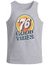 Herren Tank-Top Sommer Good Vibes 70er Jahre Retro Print Hippie Style Muskelshirt Muscle Shirt Neverless®preview