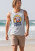 Herren Tank-Top Sommer Good Vibes 70er Jahre Retro Print Hippie Style Muskelshirt Muscle Shirt Neverless®preview