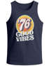 Herren Tank-Top Sommer Good Vibes 70er Jahre Retro Print Hippie Style Muskelshirt Muscle Shirt Neverless®preview