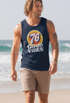Herren Tank-Top Sommer Good Vibes 70er Jahre Retro Print Hippie Style Muskelshirt Muscle Shirt Neverless®preview