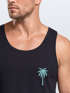 Herren Tank-Top Sommer Shirt mit Brustlogo Palme Aufdruck Fashion Surfen Muskelshirt Neverless®preview