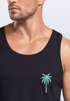 Herren Tank-Top Sommer Shirt mit Brustlogo Palme Aufdruck Fashion Surfen Muskelshirt Neverless®preview