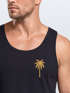 Herren Tank-Top Sommer Shirt mit Brustlogo Palme Aufdruck Fashion Surfen Muskelshirt Neverless®preview